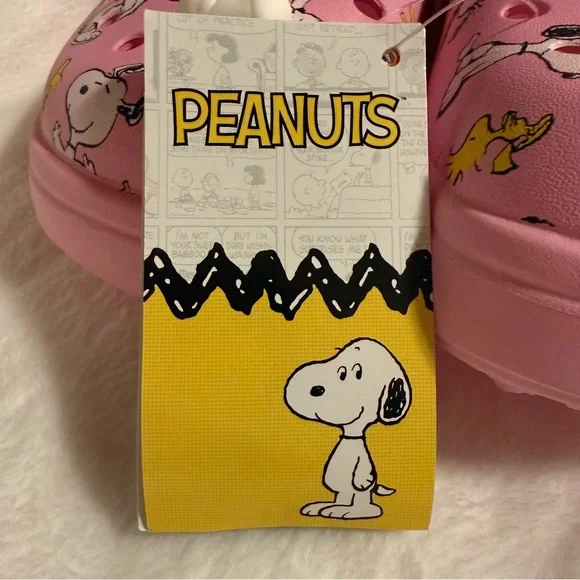 Crocs X Peanuts collab Mary Jane Clog NWT W8 M6 - Picture 7 of 13